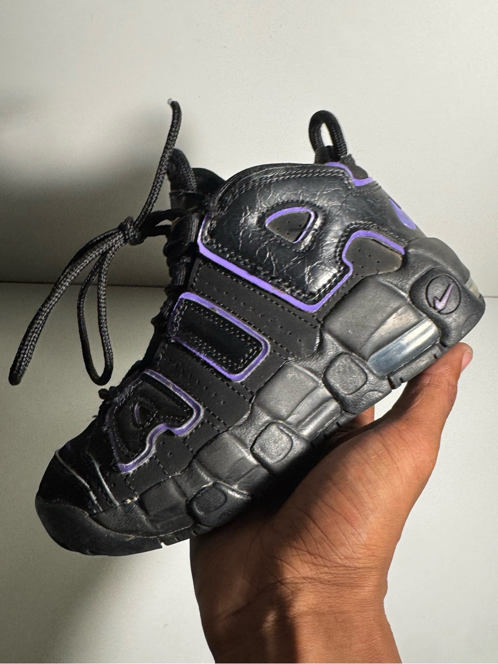 Nike Air More Uptempo 96 “Black Action Grape” PS Size 1.5Y